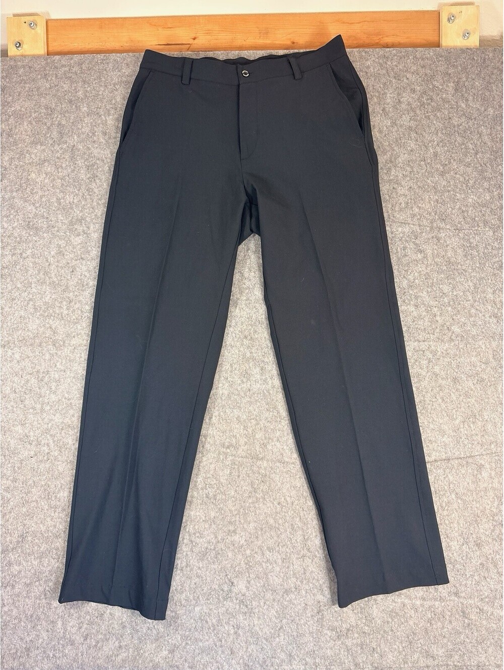 Dunning Golf Pants Mens Size 32x32 Black Performance Flat Front Pockets